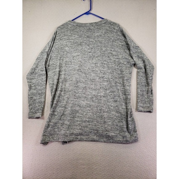 REB in J. Sweater Womens Large Gray Long Sleeve Polyester Pullover Classicore - Picture 7 of 8